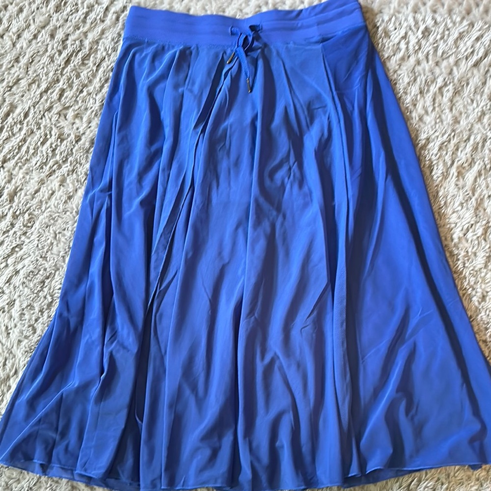 Halara Waisted High Low Ruffle 2-in-1 Flowy Quick Dry Casual Regular Maxi Skirt